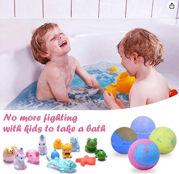 Бомбочки для ванны с игрушками