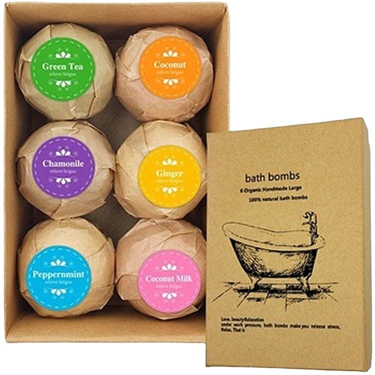 Подарочный набор органических бомбочек для ванн с эфирным маслом