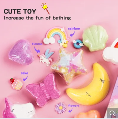 Радужные бомбочки для ванны с игрушками
