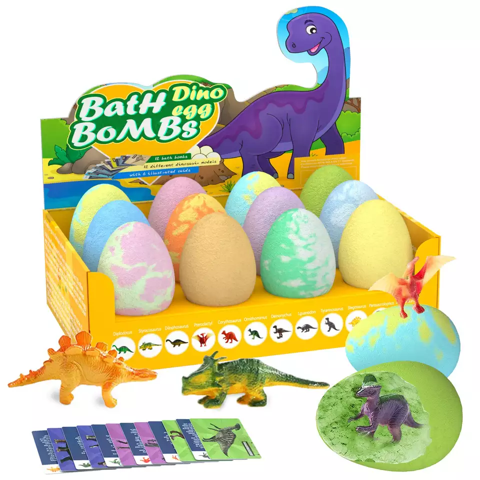 бомбочки для ванны из яиц динозавра