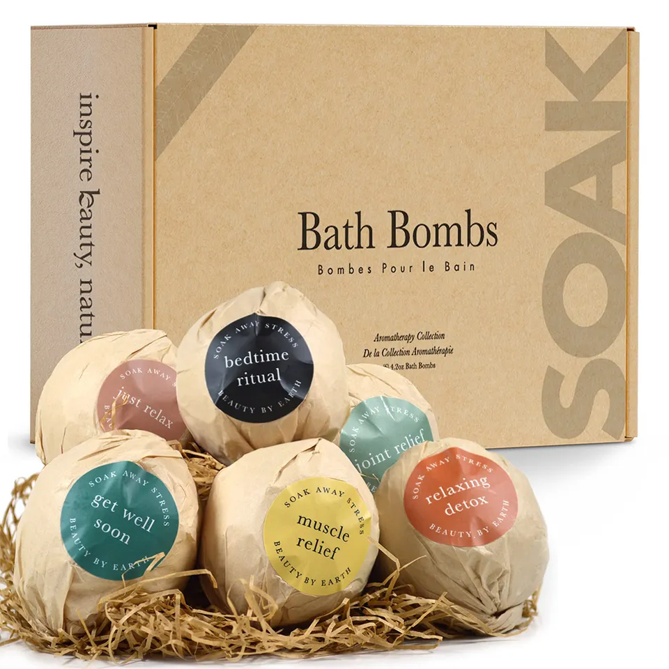 Пользовательские оптовые подарочные наборы бомб для ванны для мужчин Производитель